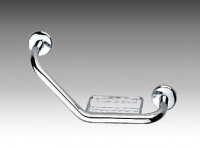 Inda Gealuna Cranked Grab Bar with Soap Basket