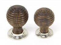 Rosewood and PN Beehive Cabinet Knob 35mm