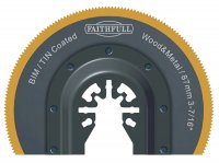 Faithfull Multi-Functional Tool Bi-Metal Radial Saw TiN Coated Blade 87mm