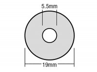 ForgeFix TechFast Bonded EPDM Washer 5.5 x 19mm (Box of 100)