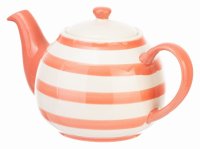 Siip Wide Horizontal Stripe 2 Cup Teapot Red