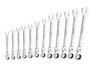 Expert Flexible Head Ratchet Spanner Set, 12 Piece