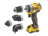 DeWalt DCD703L2T XR BL Multi-head Drill Driver 12V 2 x 3.0Ah Li-ion