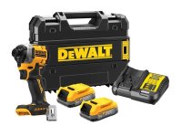 DeWalt DCF850E2T XR BL Impact Driver 18V 2 x POWERSTACK? Li-ion