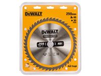 DeWalt Stationary Construction Circular Saw Blade 250 x 30mm x 48T