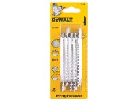 DeWalt HCS Progressor Tooth Jigsaw Blades Pack of 5 T234X