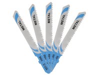 DeWalt HSS Metal Cutting Jigsaw Blades Pack of 5 T118B