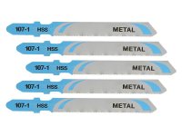 DeWalt HSS Metal Cutting Jigsaw Blades Pack of 5 T118G