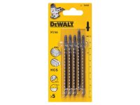 DeWalt HCS Wood Jigsaw Blades Pack of 5 T101B