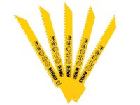 DeWalt Bi-Metal Reciprocating Blade for Wood, Fine Fast Cuts 152mm x 6 TPI (Pack 5)