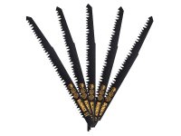 DeWalt HCS Reciprocating Blade for Wood, Fast Cuts 240mm x 5/6.5 TPI Pack of 5
