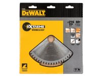 DeWalt Series 60 Circular Saw Blade 216 x 30mm x 60T ATB/Neg