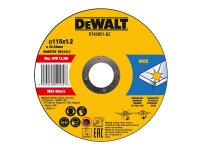DeWalt DT43921 Metal Cut Off Disc 115 x 1.2 x 22.23mm (Pack 10)