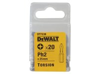 DeWalt DT7238 Torsion Bits PH2 x 25mm (Pack 20)