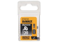 DeWalt Impact Torsion Bits TX30 x 25mm (Pack 5)