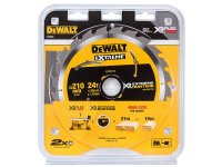 DeWalt XR FlexVolt Table Saw Blade 210 x 30mm x 24T