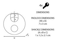 Master Lock Excell? Stainless Steel Discus 70mm Padlock