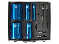Faithfull Diamond Core Drill Kit & Case Set of 11
