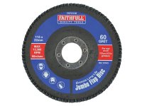 Faithfull Abrasive Jumbo Flap Disc 115mm Medium