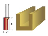 Faithfull Router Bit TCT Single Flute 4.0 x 11mm 1/4in Shank
