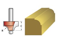 Faithfull Router Bit TCT Ovolo 13.3mm 1/4in Shank