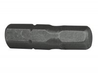 Faithfull Hex S2 Grade Steel Screwdriver Bits 5 x 25mm (Pack 3)