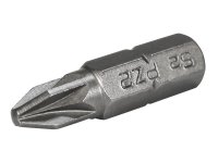 Faithfull Pozi S2 Grade Steel Screwdriver Bits PZ2 x 25mm (Pack 3)