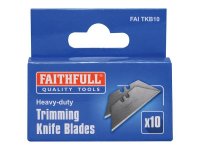 Faithfull Heavy-Duty Trimming Knife Blades (Dispenser 10)