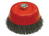 Faithfull Wire Cup Brush 150mm M14x2 0.30mm Steel Wire