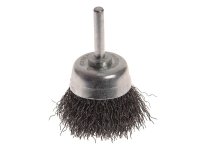 Faithfull Wire Brush Shaft Mounted 50mm x 20mm 0.30mm Wire