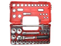Facom 1/2in Drive 12-Point Detection Box Socket Set 22 Piece Metric