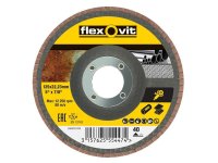 Flexovit Flap Disc For Angle Grinders 125mm 40G