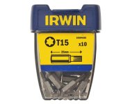 Irwin Screwdriver Bits TORX TX15 x 25mm (Pack 10)