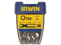 Irwin Power Screwdriver Bits TORX TX20 50mm (Pack 5)