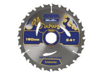 Irwin Weldtec Circular Saw Blade 190 x 30mm x 24T ATB