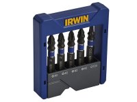 Irwin Phillips/Pozi/TORX Impact Screwdriver Pocket Bit Set, 5 Piece
