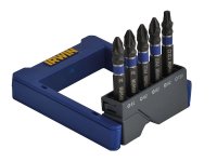Irwin Phillips/Pozi/TORX Impact Screwdriver Pocket Bit Set, 5 Piece