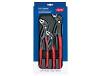 Knipex Cobra Water Pump Pliers 3 Piece Set (180mm 250mm & 300mm)