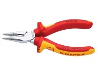 Knipex VDE High Leverage Needle Nose Pliers 145mm