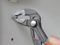 Knipex Cobra Water Pump Pliers PVC Grip 125mm - 27mm Capacity