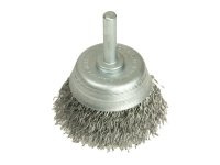 Lessmann DIY Cup Brush with Shank 50mm, 0.35 Steel Wire