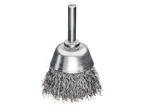 Lessmann Cup Brush with Shank D50mm x H20mm, 0.30 Steel Wire