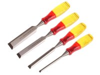 Irwin M373 Bevel Edge Chisel Splitproof Handle Set, 4 Piece