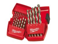 Milwaukee HSS-G THUNDERWEB Metal Drill Bit Set, 19 Piece