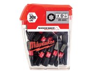 Milwaukee SHOCKWAVE? Impact Duty Bits TX25 25mm (Pack 25)