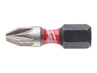 Milwaukee SHOCKWAVE? Impact Duty Bits PZ2 x 25mm (Pack 2)