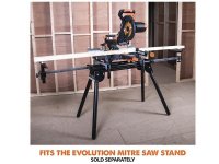 Evolution R255SMS+ Pro Multi-Material Sliding Mitre Saw 255mm 2000W 240V