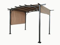 San Remo Pergola Gazebo 2.75×3.66m Mocha