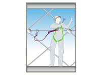 Scan Fall Arrest Lanyard 1.8m Hook & Connect