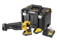 DeWalt XR Advantage Reciprocating Saw 18V 2 x POWERSTACK? 5.0Ah Li-ion